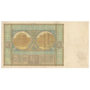 50 złotych 1929 Ser.B.N. - RZADKA