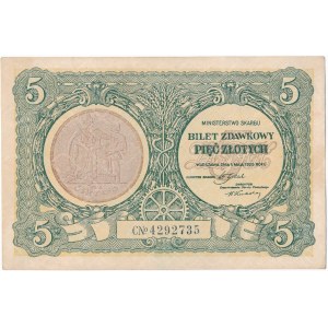 5 złotych 1925 - CN - Konstytucja