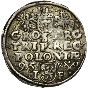 Sigismund III Vasa, 3 Groschen Posen 1595