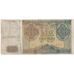 100 złotych 1941 PRZERÓBKA na 1.000 zł 1961