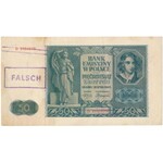 5 i 50 złotych 1941 - przestemplowane jako fałszerstwa