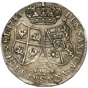 August III Sas, 1/3 Talara (półgulden) Drezno 1748 FWôF