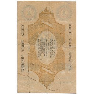 1 rubel srebrem 1858 Łubkowski - PIĘKNY