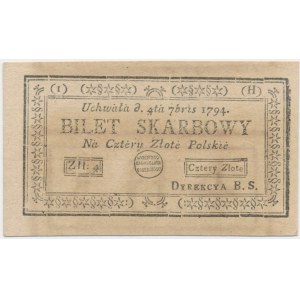 4 złote 1794 (1)(H) z fragmentem innego egzemplarza