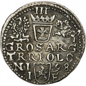 Sigismund III Vasa, 3 Groschen Olkusz 1598