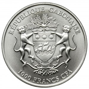 Gabon, The African Springbok Series, 1000 Francs 2018