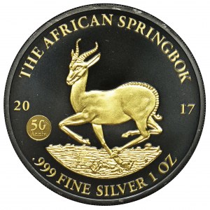 Gabon, The African Springbok Series, 1000 Francs 2017