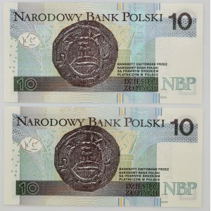 10 złotych 2012 - AO - nielakierowany i lakierowany (2szt)