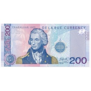 Great Britain, Testnote De la Rue - Issac Newton - 200 (2005) Horatio Nelson