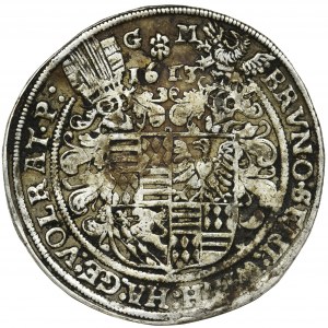 Germany, Mansfeld, Bruno II, Wilhelm I, Johann Georg IV and Volrad VI, Thaler Eisleben 1613