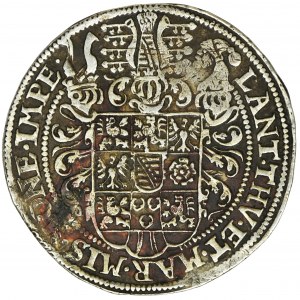 Germany, Saxony-Weimar, Friedrich Wilhelm I and Johann III, Thaler Saalfeld 1577