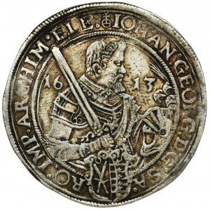 Germany, Saxony, Johann Georg II and August, Thaler Dresden 1613