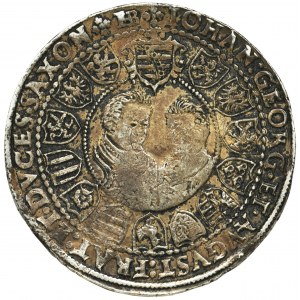 Germany, Saxony, Christian II, Johann Georg I and August, Thaler Dresden 1604 HR