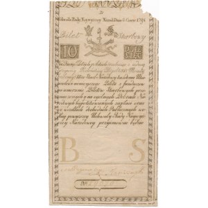 10 złotych 1794 - D - znak wodny z napisem COMP