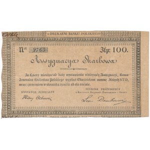 Asygnacja Skarbowa na 100 złotych 1831 - rzadsza