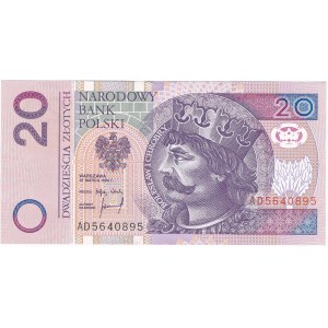 20 złotych 1994 - AD - bardzo rzadka seria