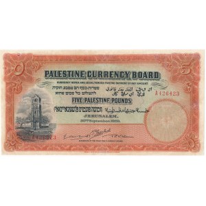 Palestine, 5 pounds 1929