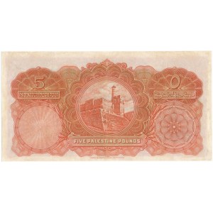 Palestine, 5 pounds 1944 - RARE