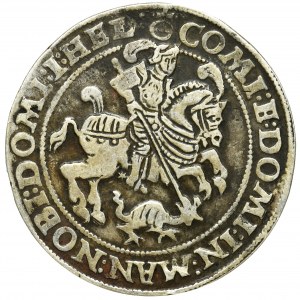 Germany, Mansfeld, Peter Ernst I, Johann Albrecht VI, Bruno II, Hoyer Christoph and Johann Georg IV, Thaler Eisleben 1586 BM
