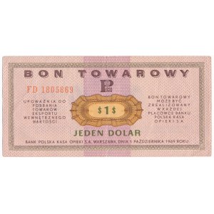 Pewex 1 dolar 1969 - FD -