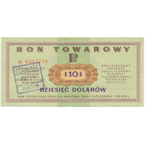Pewex 10 dolarów 1969 - Ef -
