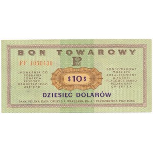 Pewex 10 dolarów 1969 - FF -