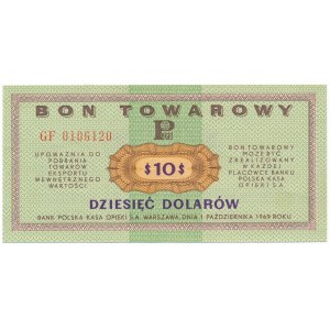 Pewex 10 dolarów 1969 - GF -