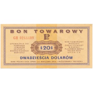 Pewex 20 dolarów 1969 - GH -