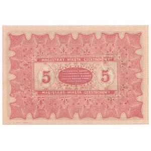 Częstochowa, 5 rubli 1915