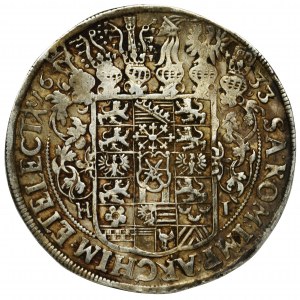 Germany, Saxony, Johann Georg I, Thaler Dresden 1633 HI
