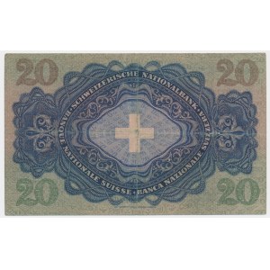 Switzerland, 20 francs 1939