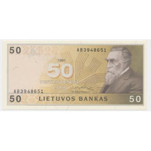 Lithuania, 50 litu 1991 - AB -