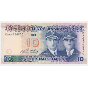 Litwa, 10 litu 1993 - KAA -