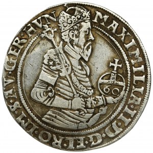 Austria, Maximilian II, Guldentaler (60 kreuzer) Kuttenberg 1566 - rarer
