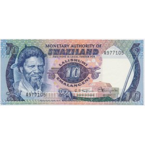 Swaziland, 10 emalangeni (1974) - A - first issue