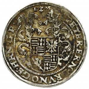 Germany, Mansfeld, Peter Ernst I, Bruno II, Gebhard VIII and Johann Georg IV, Thaler Eisleben 1594 BM