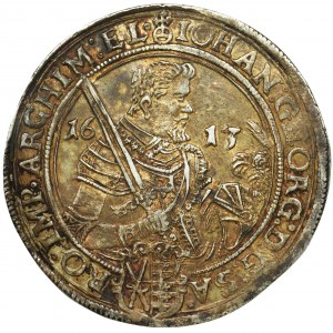 Germany, Saxony, Johann Georg II and August, Thaler Dresden 1613