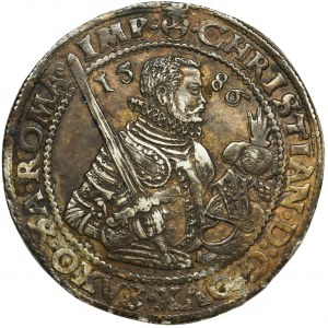 Germany, Saxony, Christian II, Thaler Dresden 1586 HB