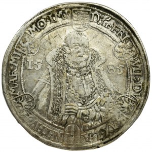 Germany, Saxony-Weimar, Friedrich Wilhelm I and Johann III, Thaler Saalfeld 1585