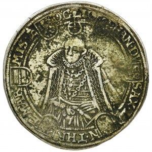 Germany, Saxony-Weimar, Friedrich Wilhelm I and Johann III, Thaler Saalfeld 1585