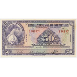 Nicaragua, 50 cordobas 1945