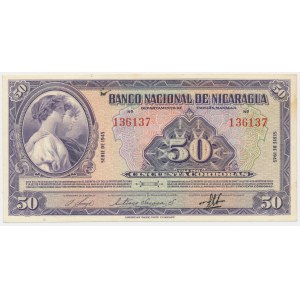 Nicaragua, 50 cordobas 1945