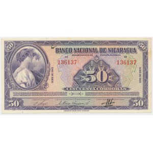 Nikaragua, 50 cordobas 1945