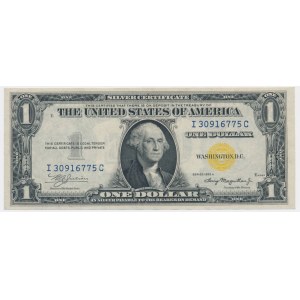 USA, 1 dolar 1935 A Silver Certificate - żółta pieczęć