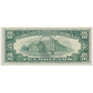 USA, 10 dolarów 1974 - błąd druku