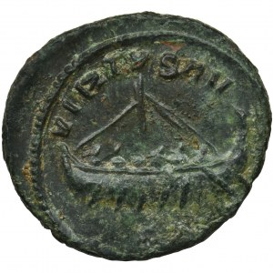 Roman Imperial, Allectus, Quinarius - mint error, very rare