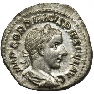 Roman Imperial, Gordian III, Denarius - rarer