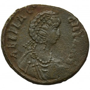 Roman Imperial, Aelia Flaccilla, Follis - rare