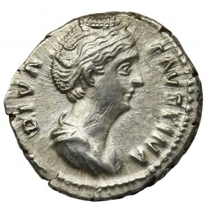 Roman Imperial, Faustina I, Posthumous Denarius - rare