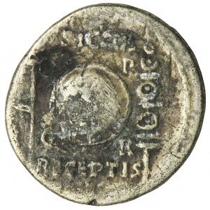 Cesarstwo Rzymskie, Oktawian August, Denar - rzadki